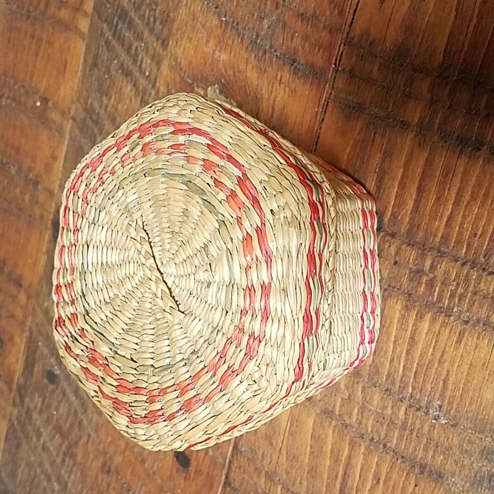 Hand Woven Lidded Basket